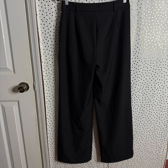 Princess Polly Black Wide-Leg Dress Pants - Picture 8 of 9